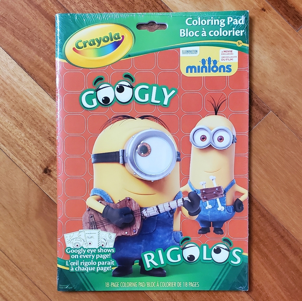 *Free* Crayola Googly Eye Minions Coloring Book
